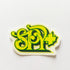 Spy Optic Sunglasses Skateboard Sticker - small yellow - SkateboardStickers.com