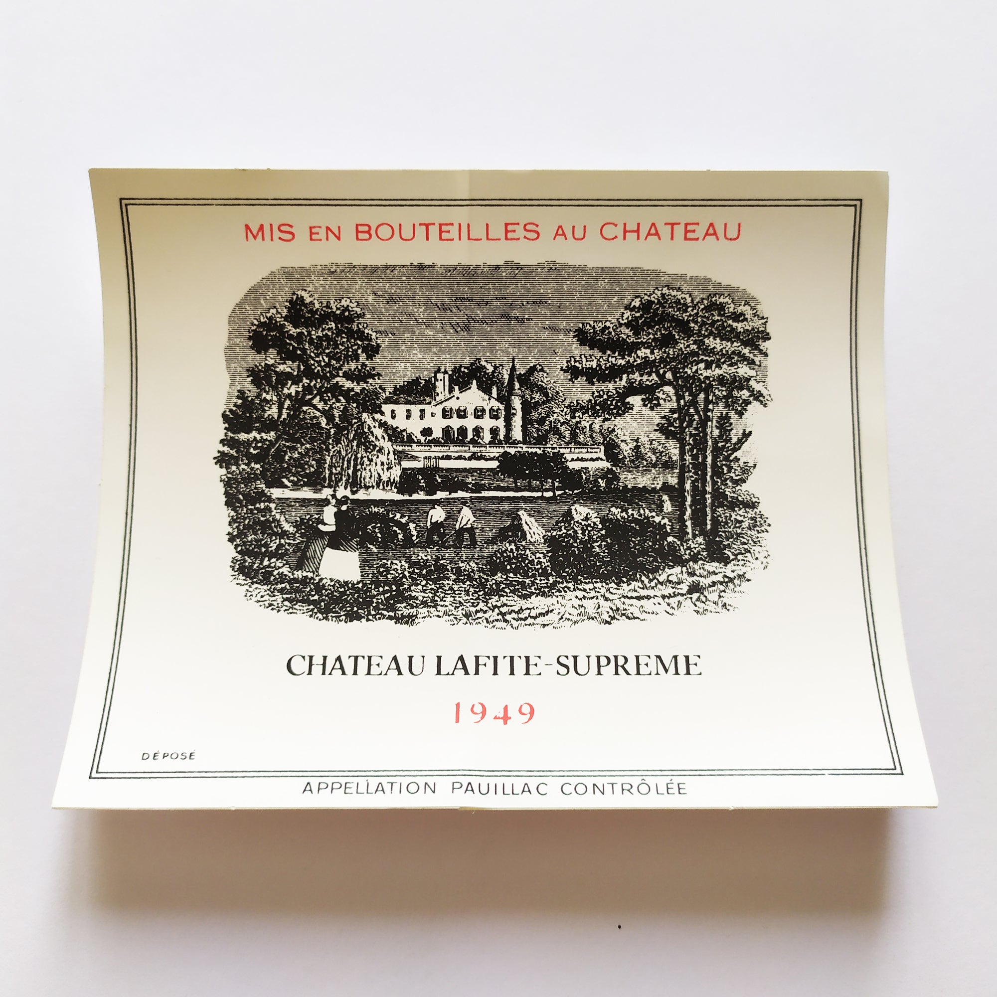 Supreme Skateboard Sticker "Chateau Lafite-Supreme" - SkateboardStickers.com