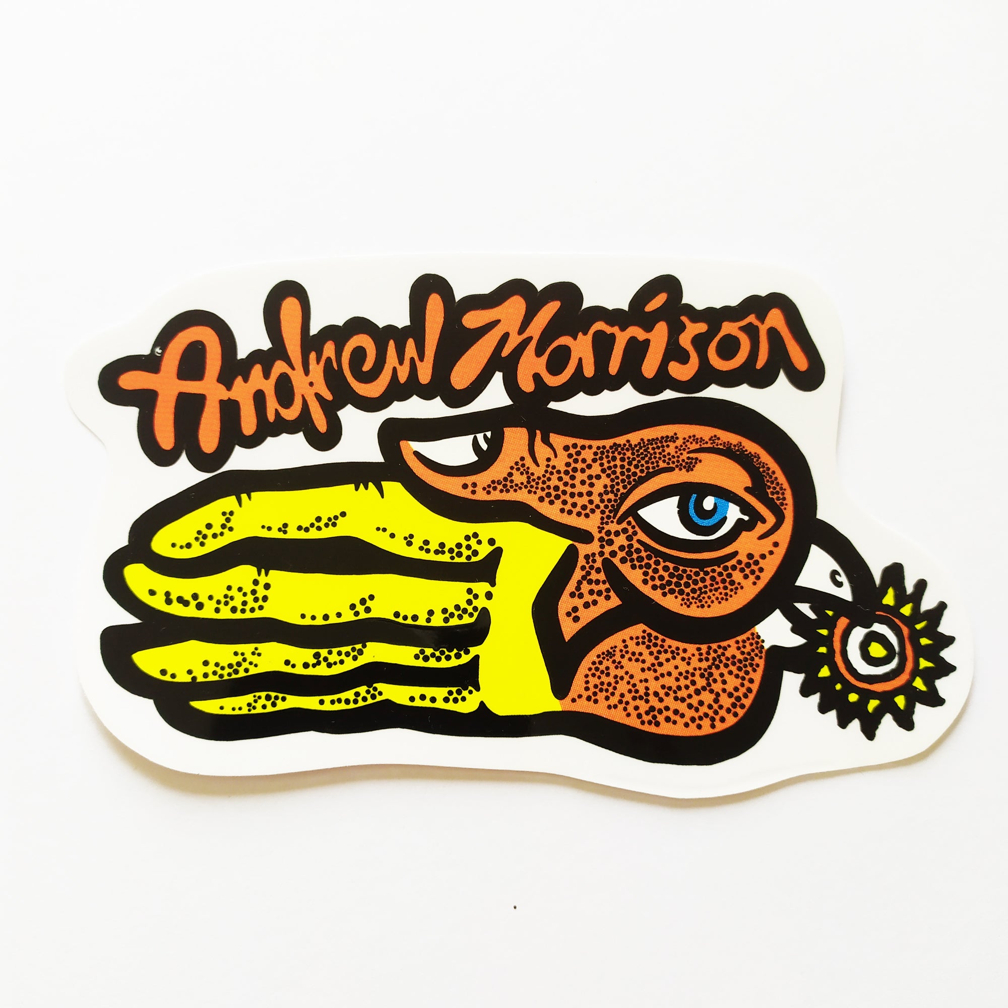 New Deal Official Reissue Skateboard Sticker - Andrew Morrison