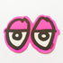 Krooked "Eyes" Skateboard Sticker - Pink, 15cm - SkateboardStickers.com