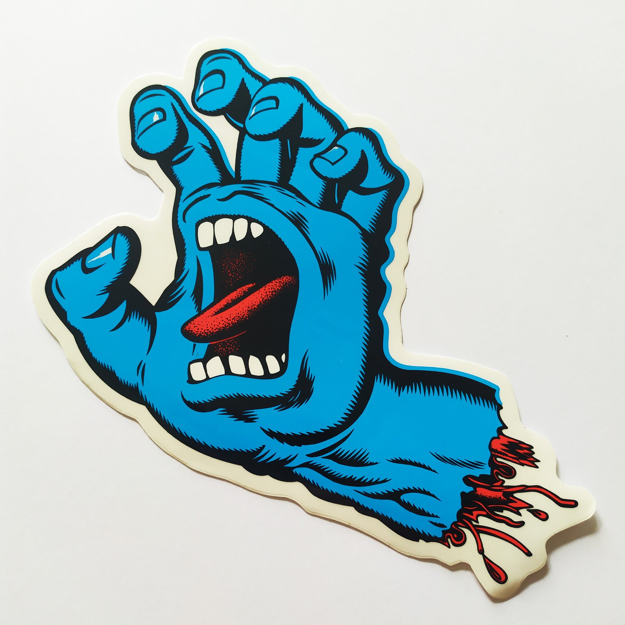Santa Cruz Screaming Hand Skateboard Sticker - 15cm