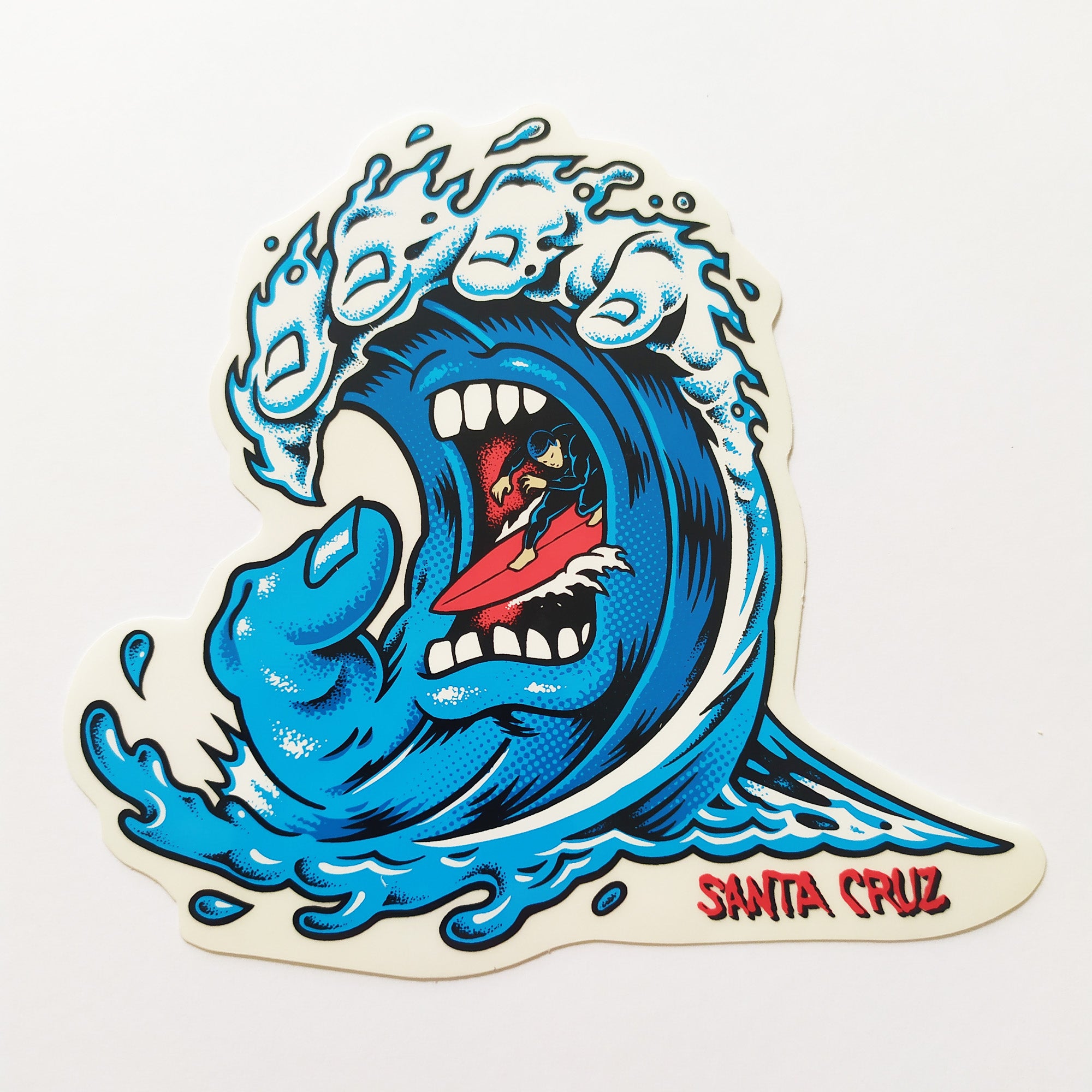 Santa Cruz Screaming Wave Skateboard Sticker