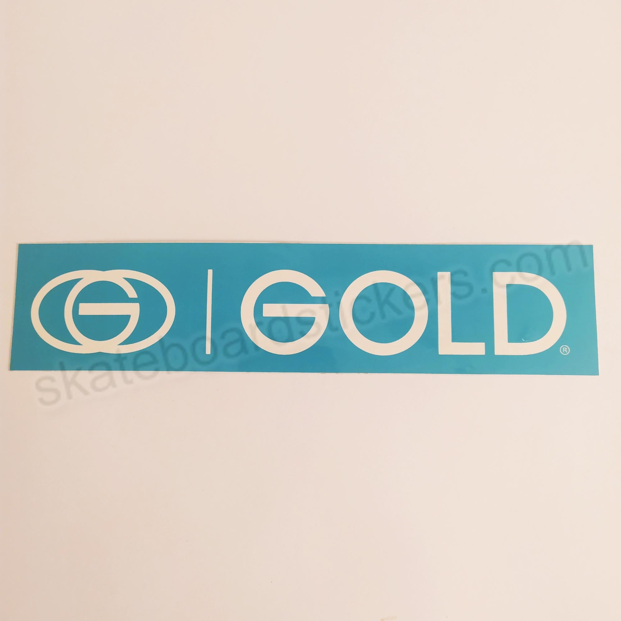 Gold Wheels Skateboard Sticker