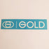 Gold Wheels Skateboard Sticker