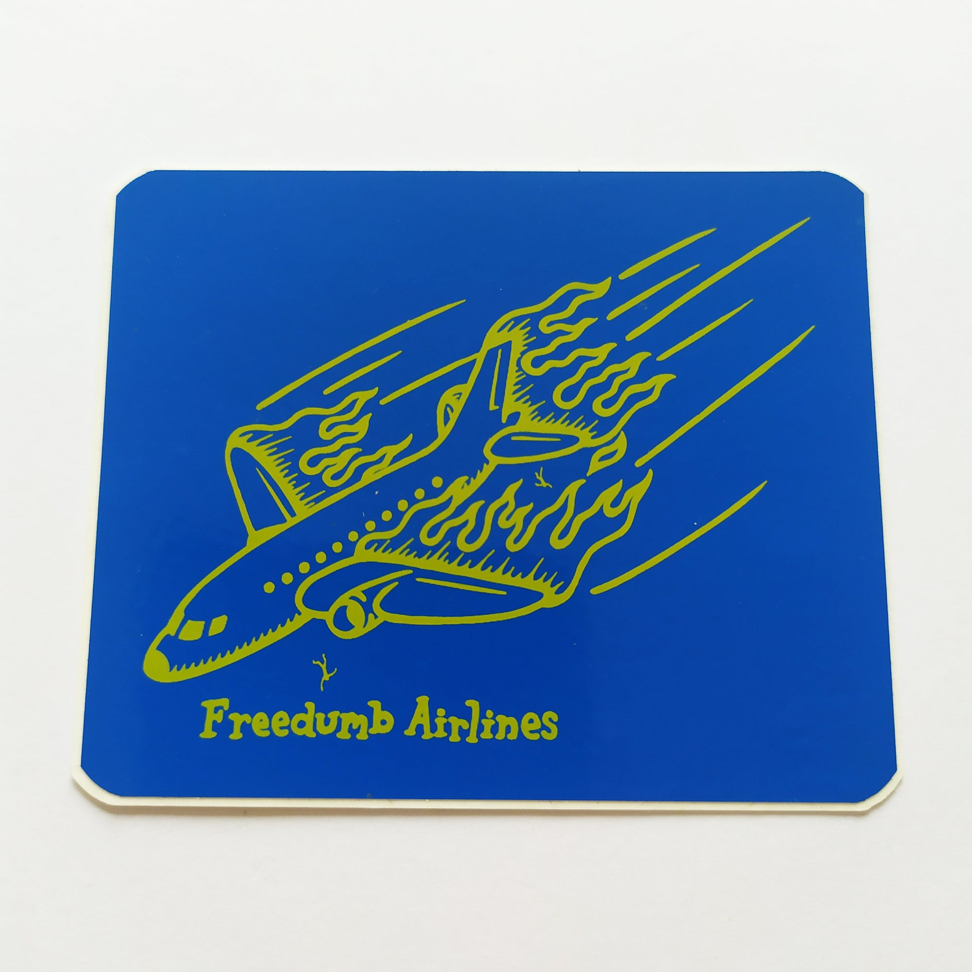 Freedumb Airlines Skateboard Sticker - SkateboardStickers.com