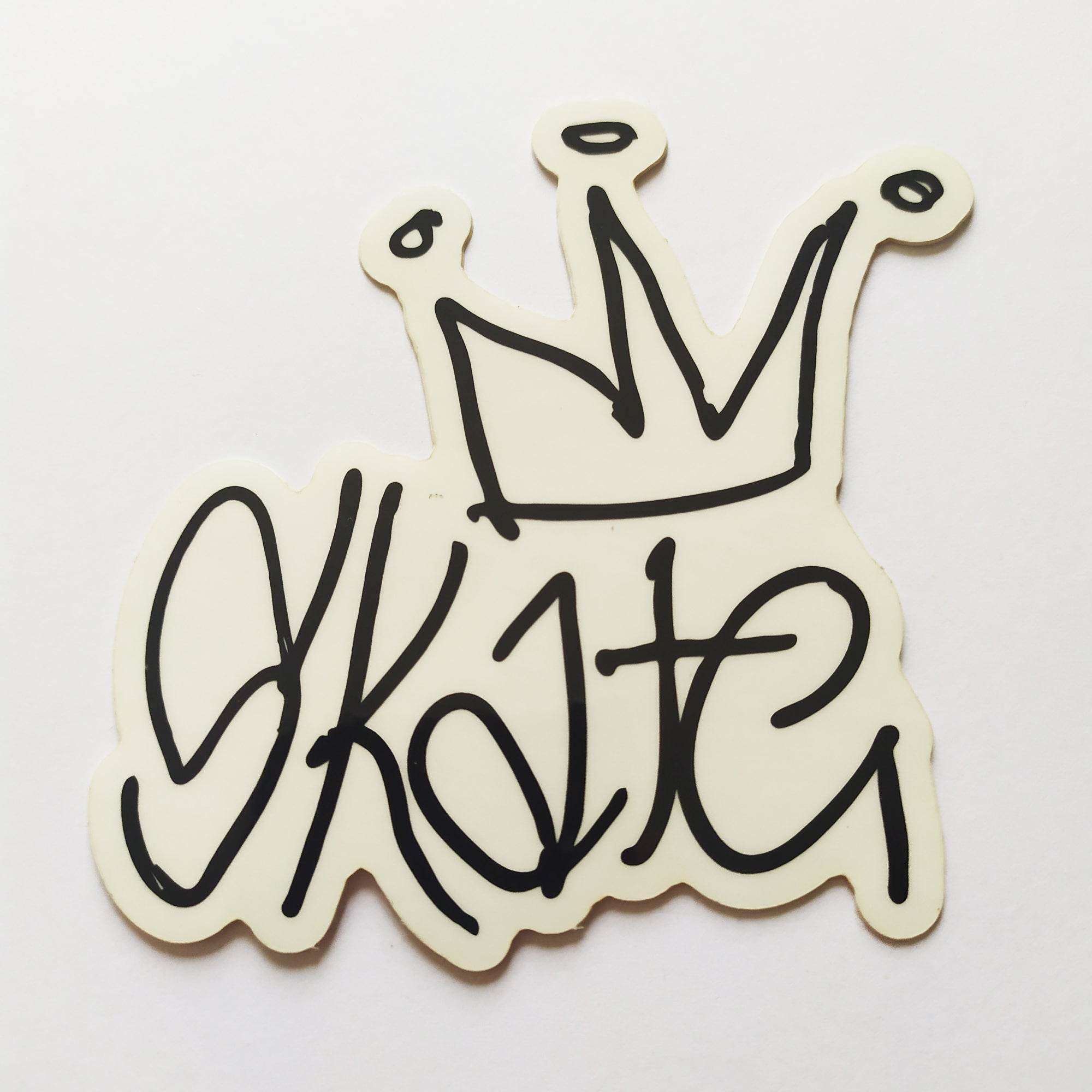 Skate King Skateboard Sticker - SkateboardStickers.com