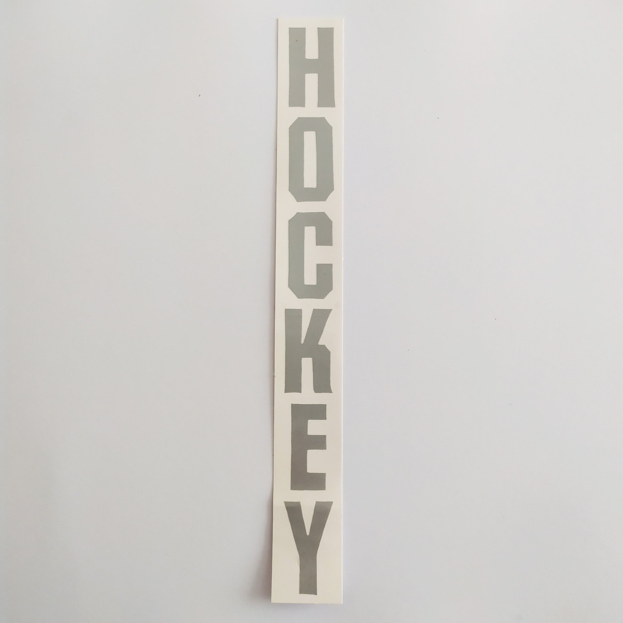 Hockey Skateboards Sticker Grey Logo