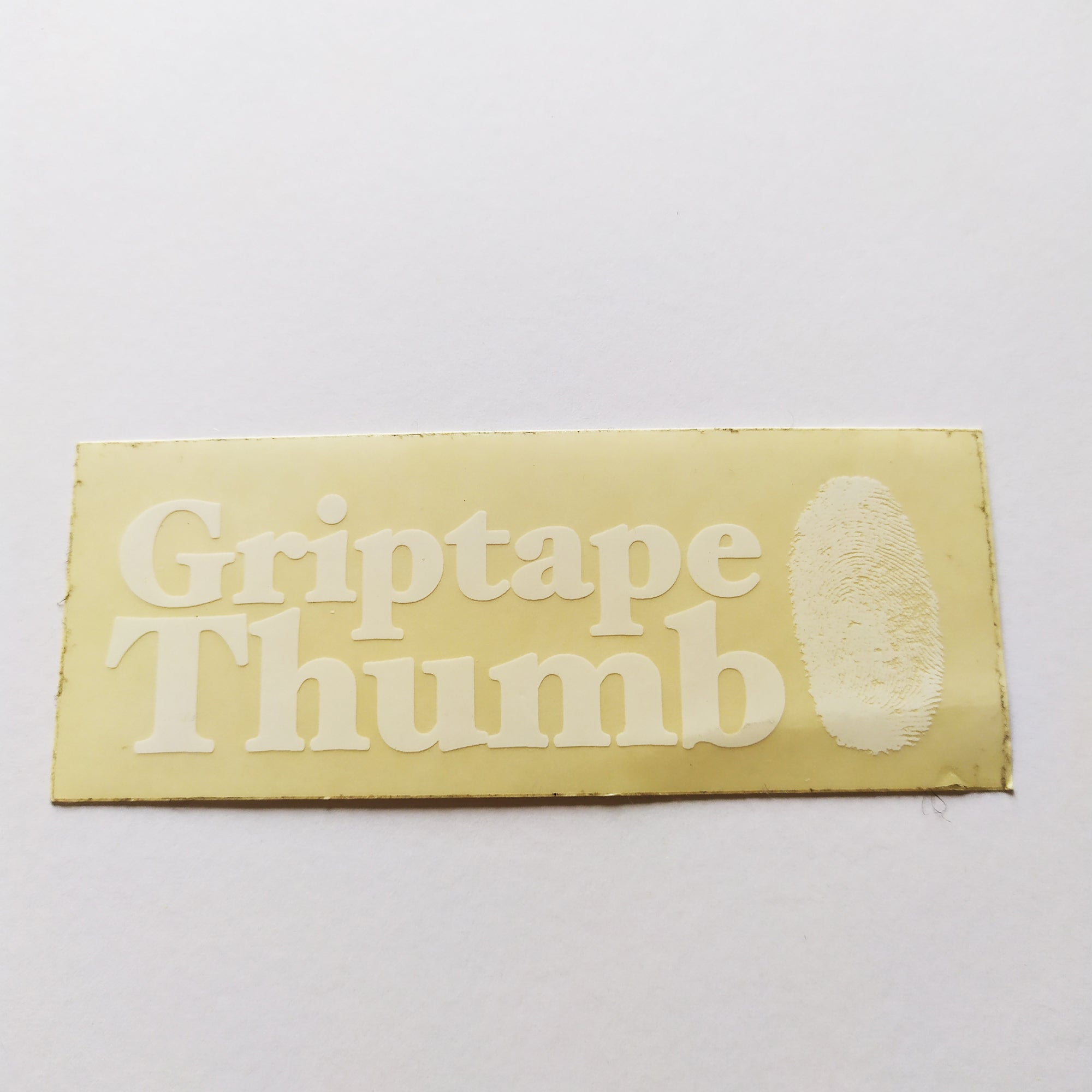 Griptape Thumb Skateboard Sticker - SkateboardStickers.com