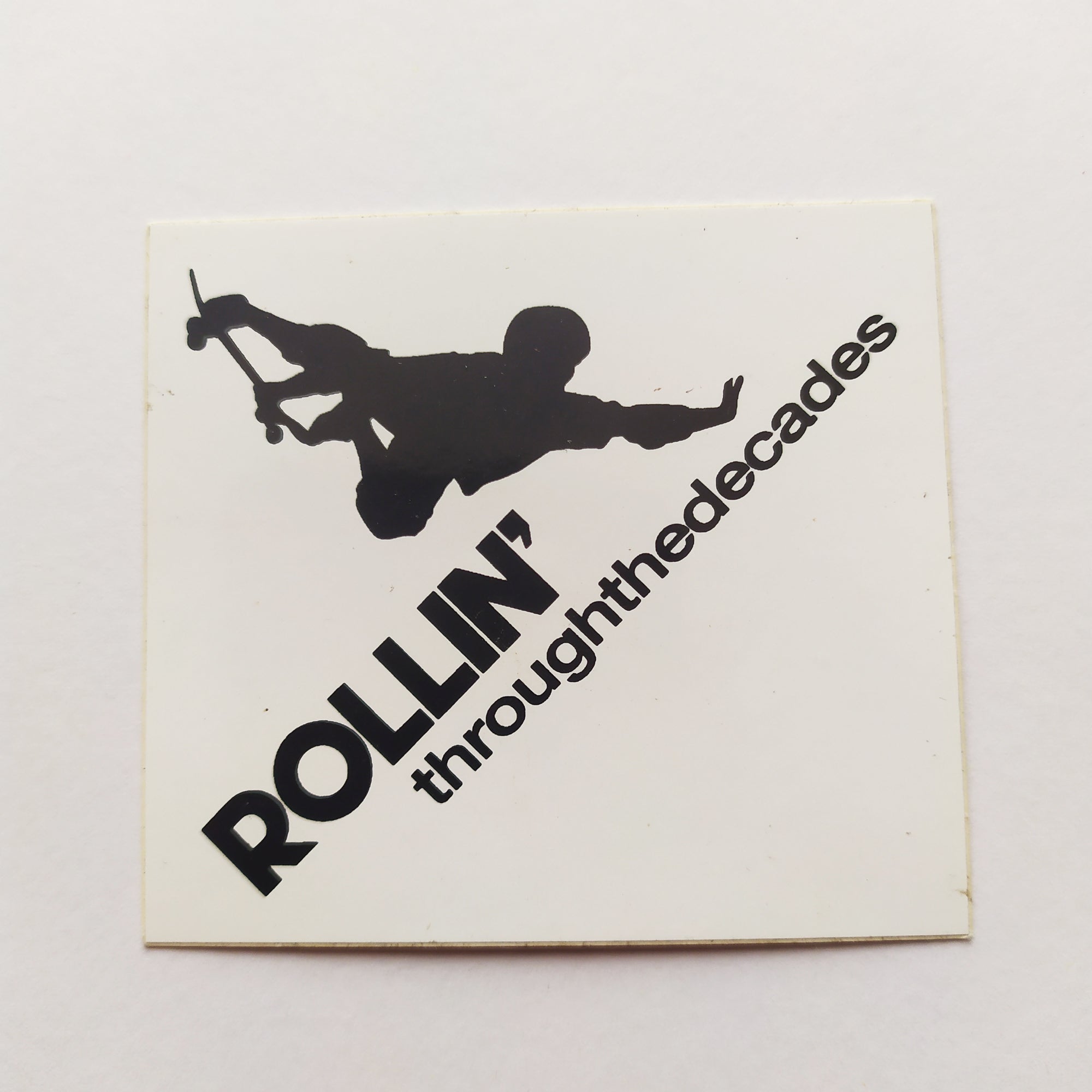 Rollin' Through The Decades Video Skateboard Sticker - SkateboardStickers.com