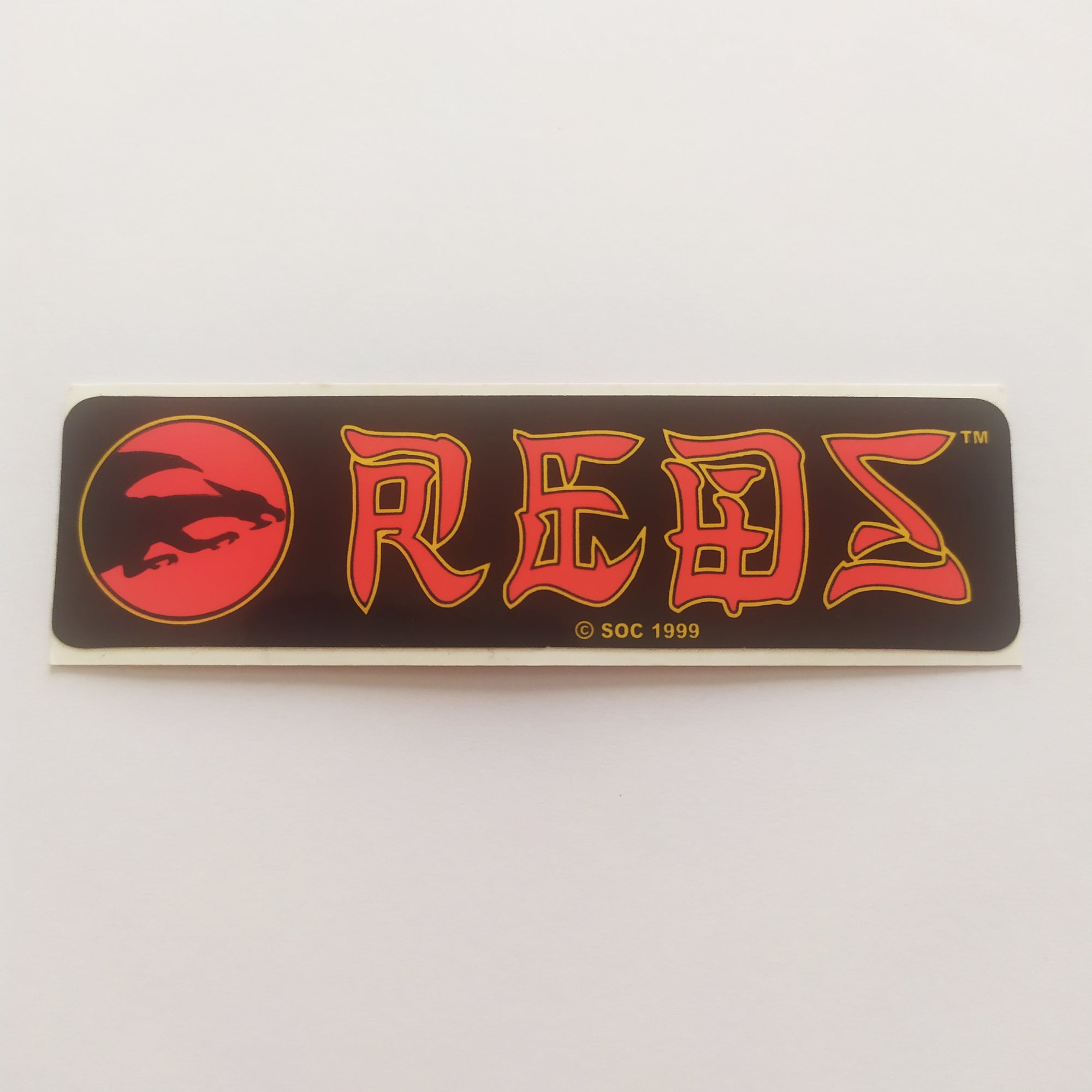 Bones "Reds" Bearings Skateboard Sticker - SkateboardStickers.com