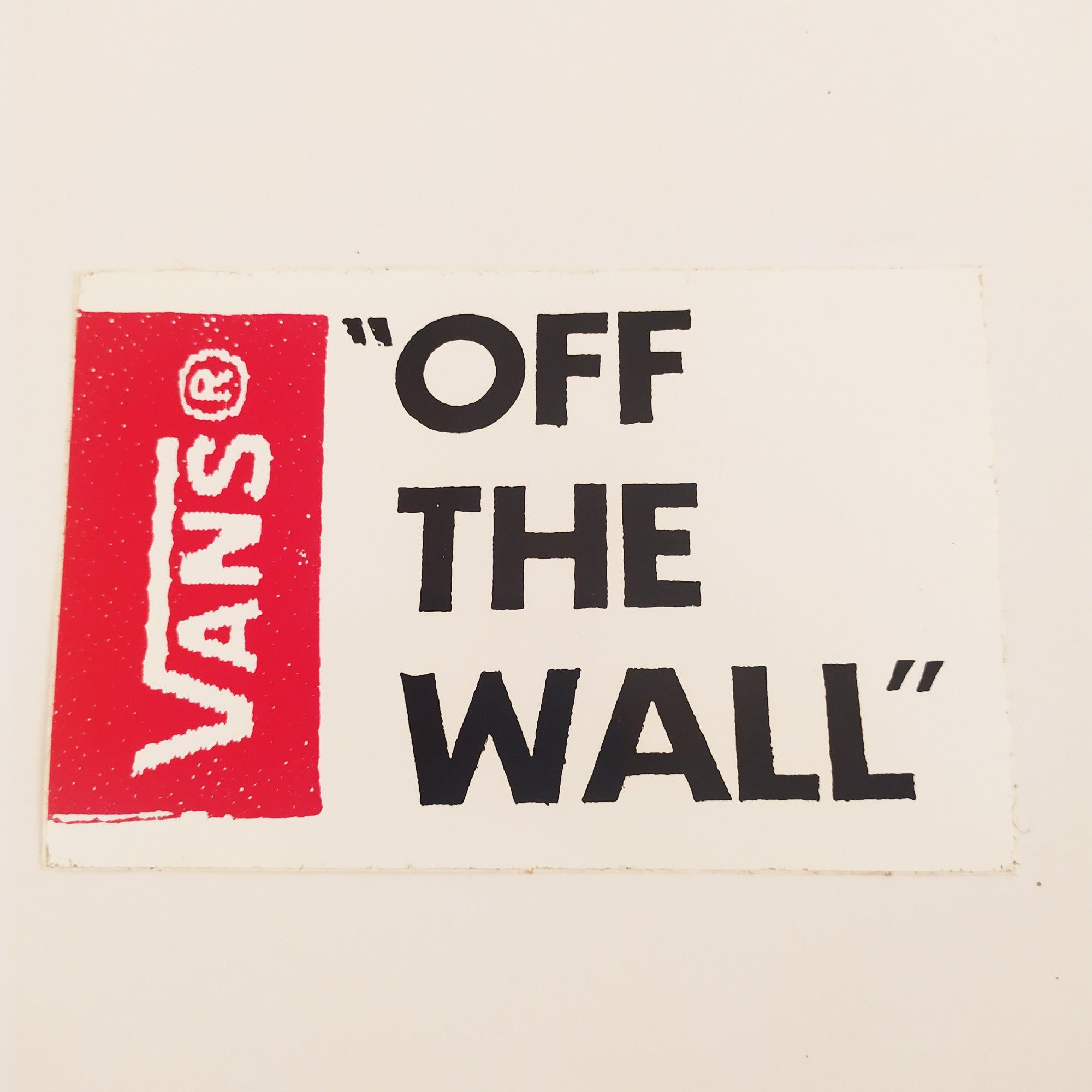 Vans "Off The Wall" Skateboard Sticker - SkateboardStickers.com