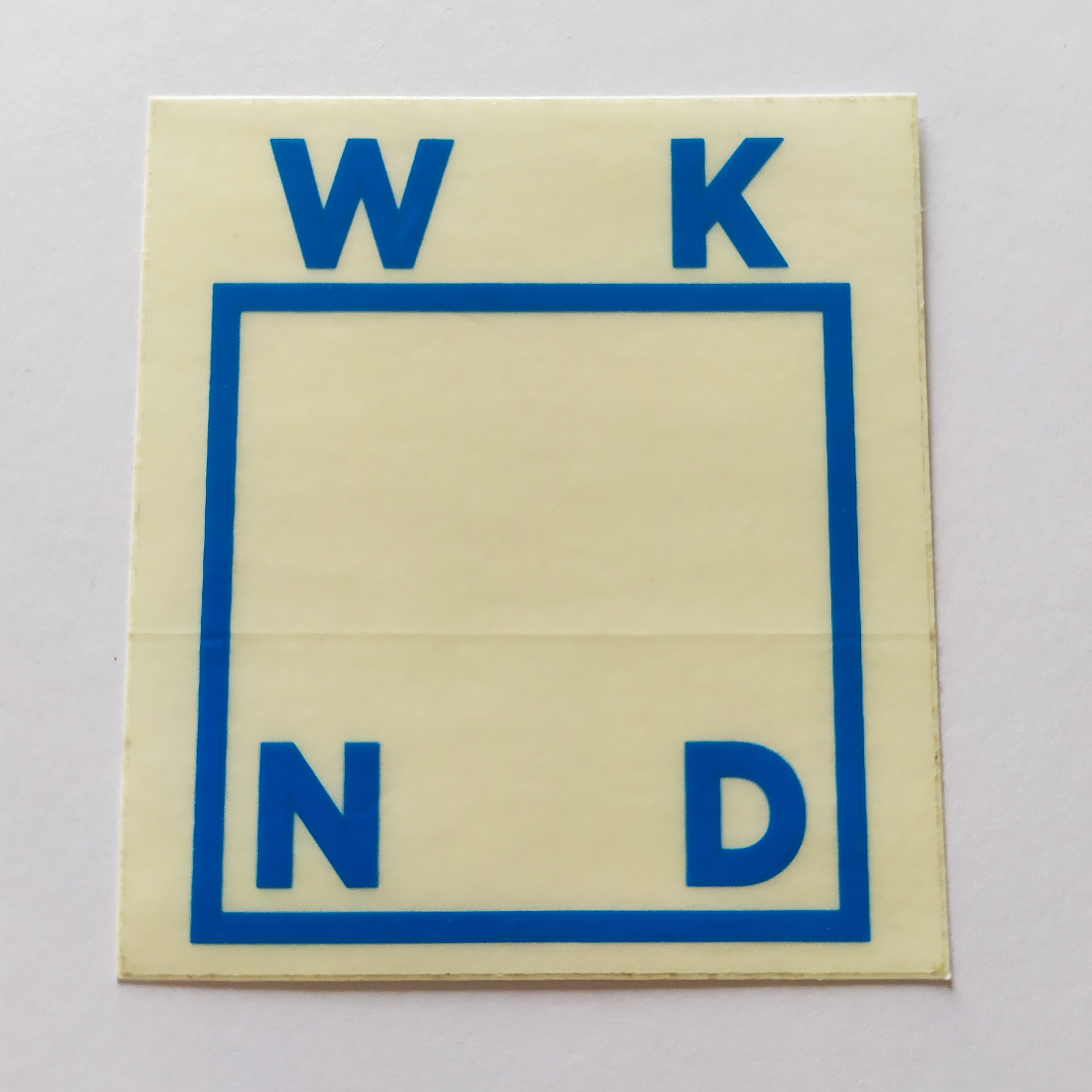 WKND Skateboards Sticker