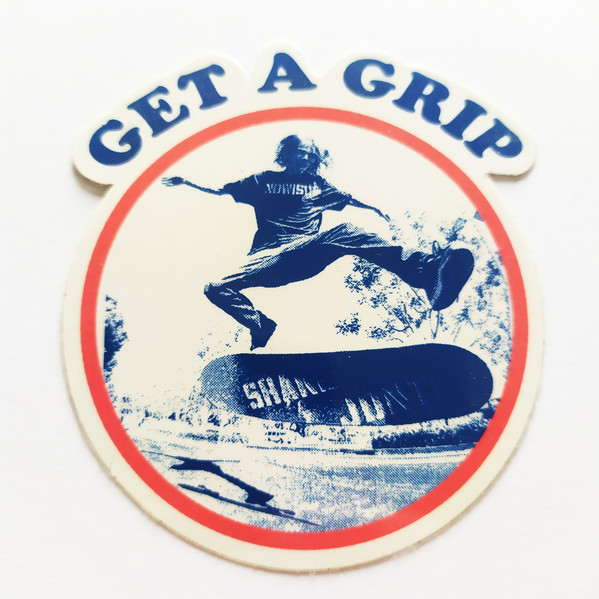 Shake Junt - "Get A Grip" Skateboard Sticker - SkateboardStickers.com