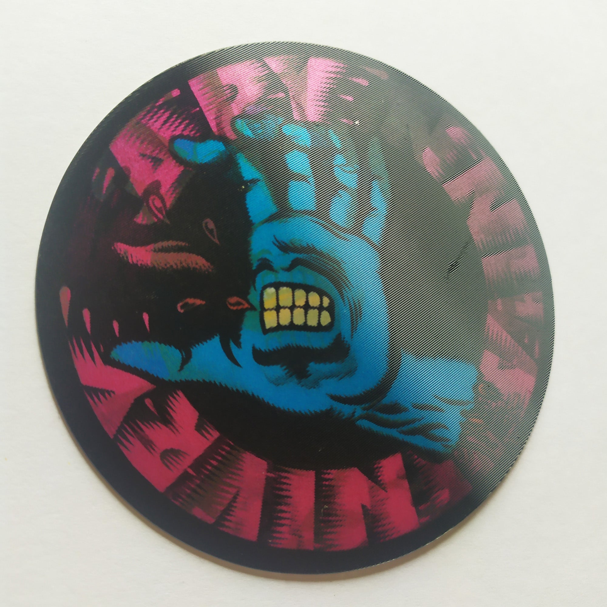 Santa Cruz - LENTICULAR Screaming Hand Skate Sticker - SkateboardStickers.com