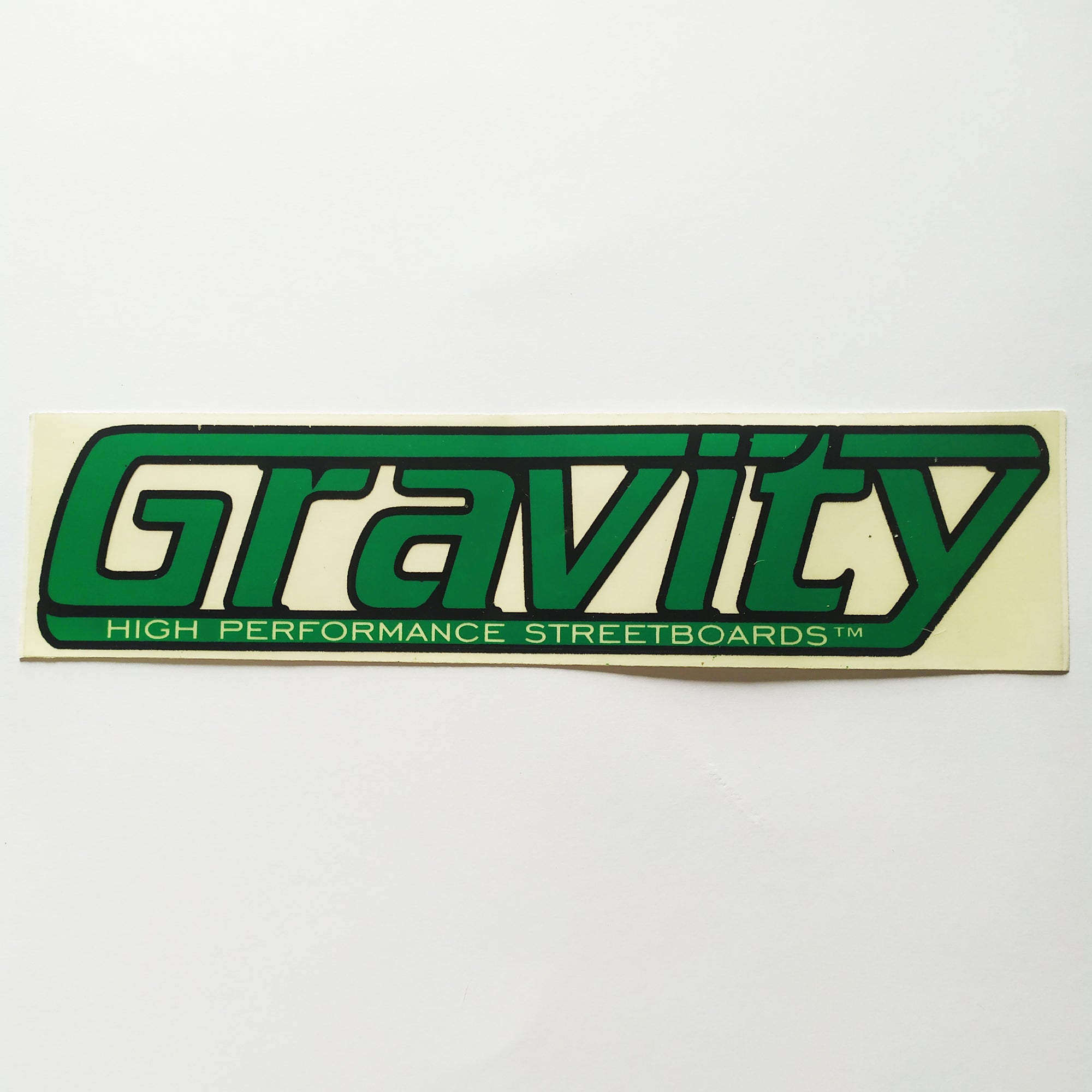 Gravity "Streetboards" Skateboard Sticker - Green - SkateboardStickers.com