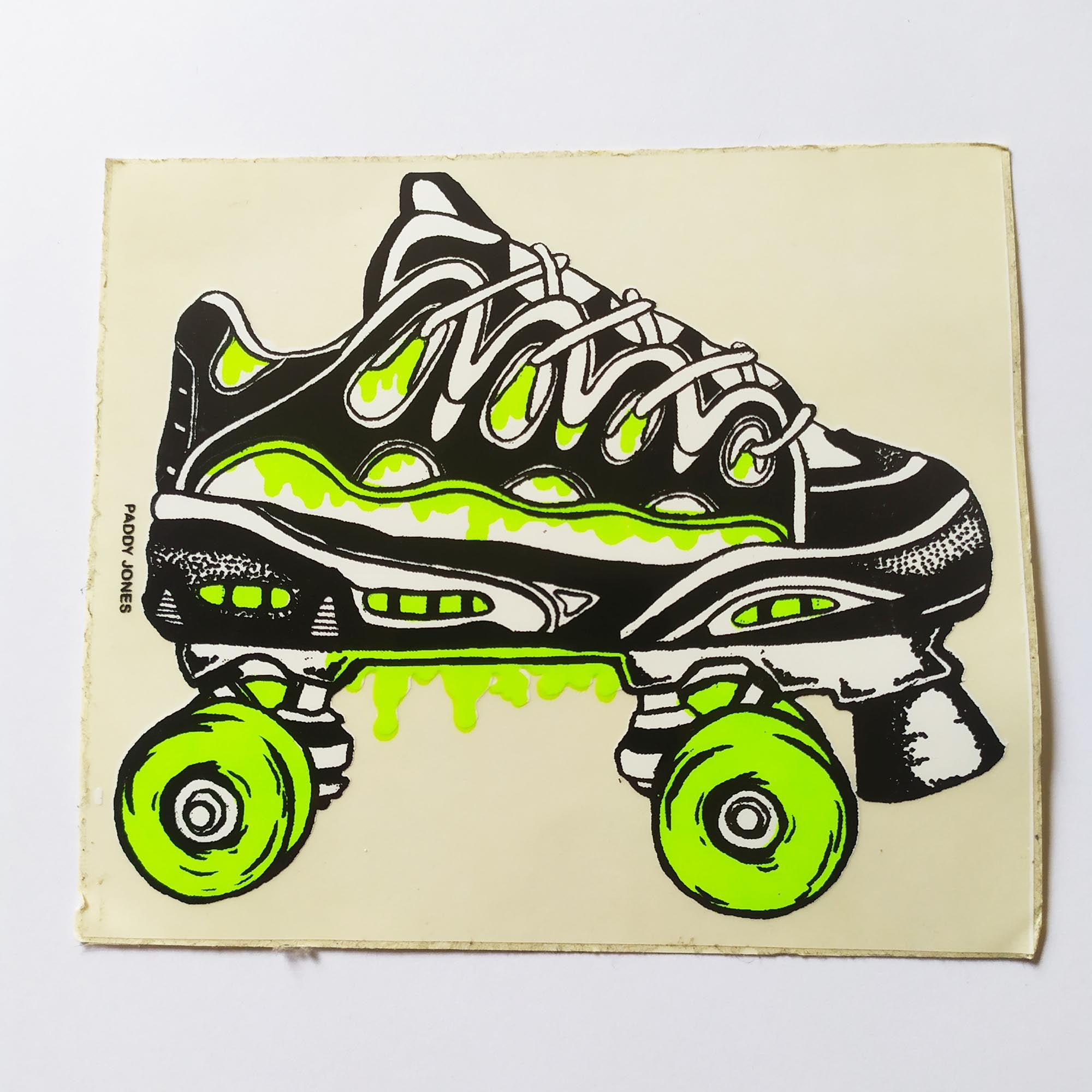 Lovenskate Toxic Wasters Rollerskates Sticker (please see description)