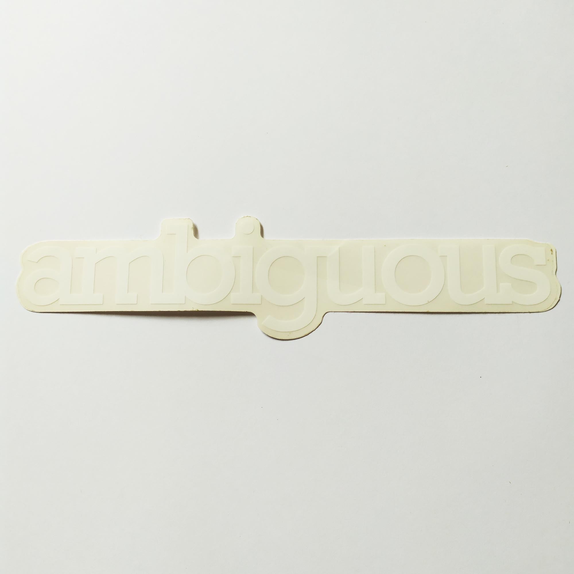 Ambiguous Skateboards Sticker