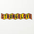 StrangeLove Orange/Yellow Logo Skateboard Sticker