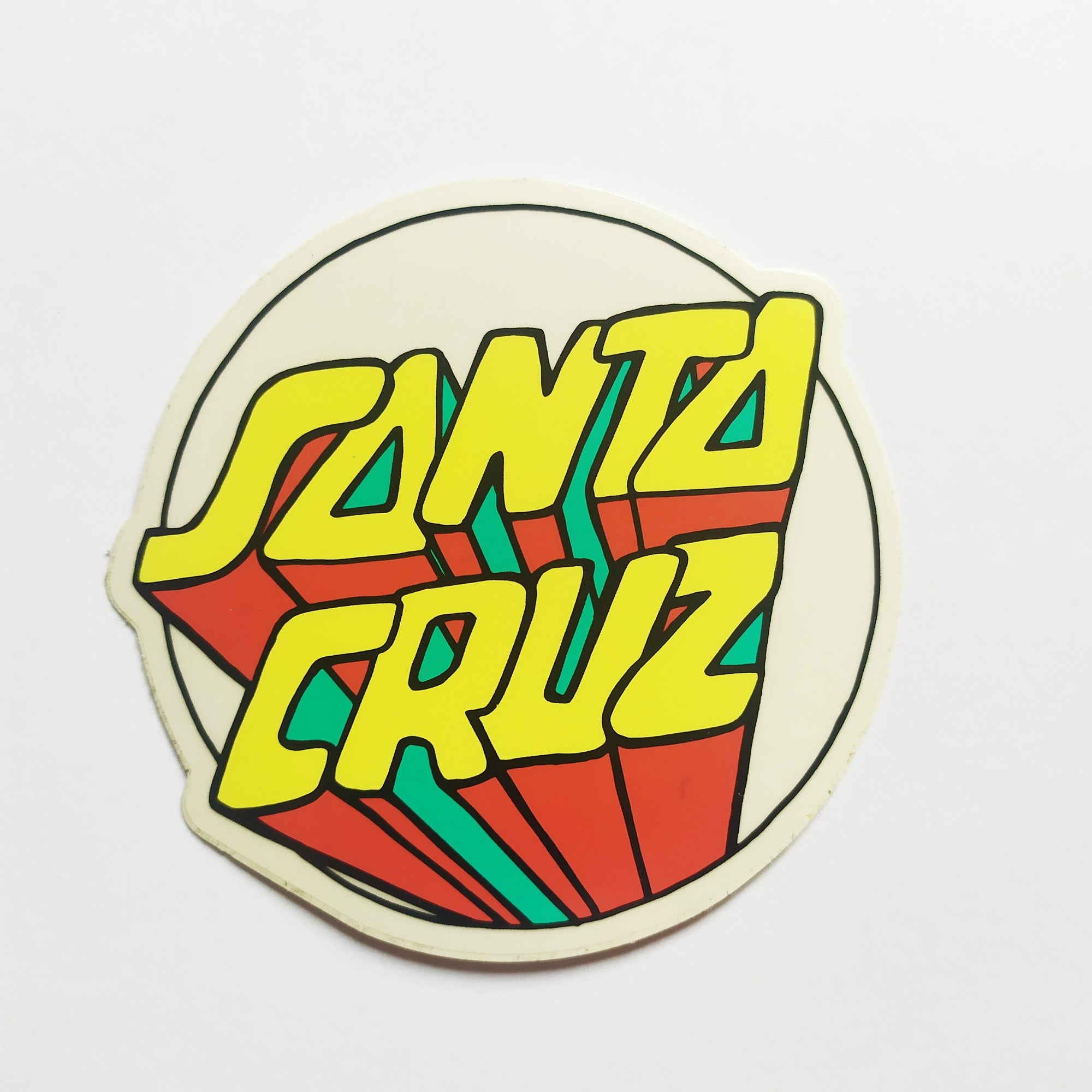 Santa Cruz - Stroll Dot Skateboard Sticker - SkateboardStickers.com