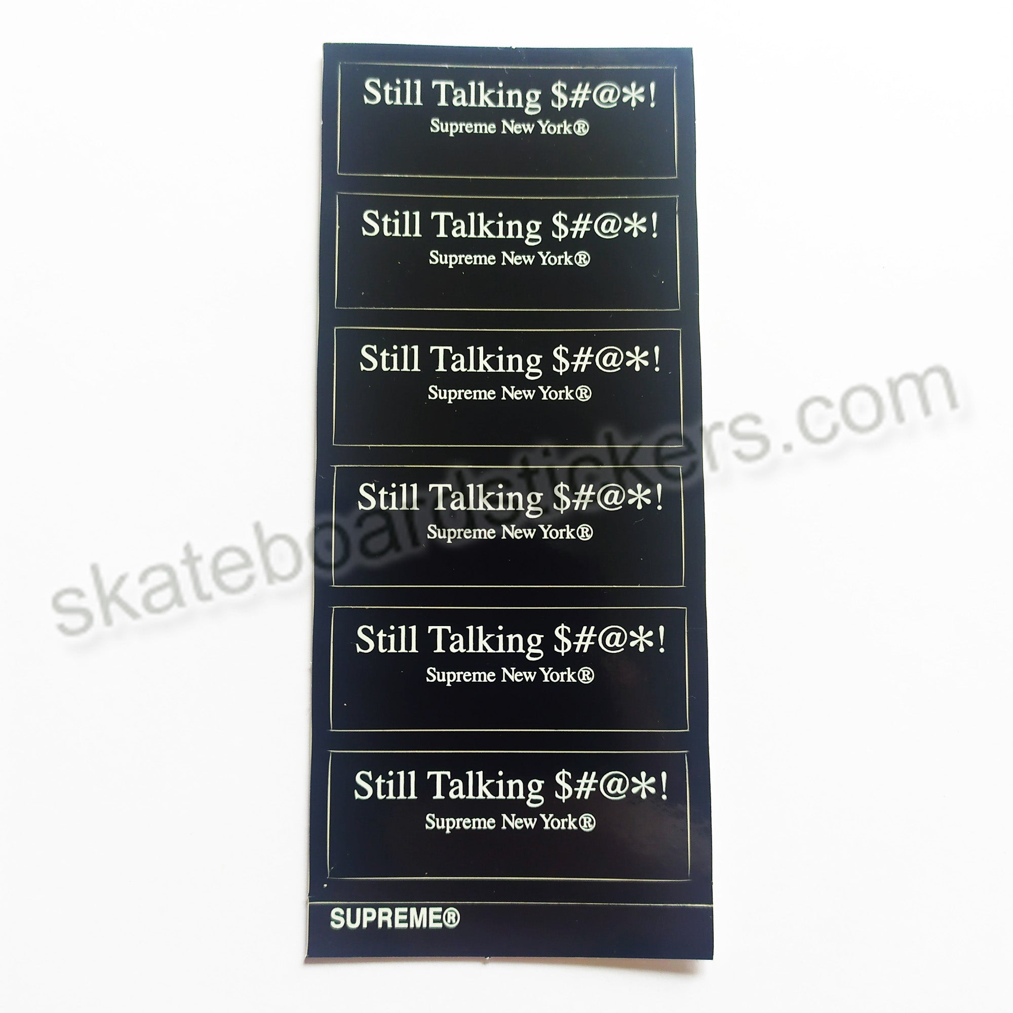 Supreme Skateboard Sticker Sheet