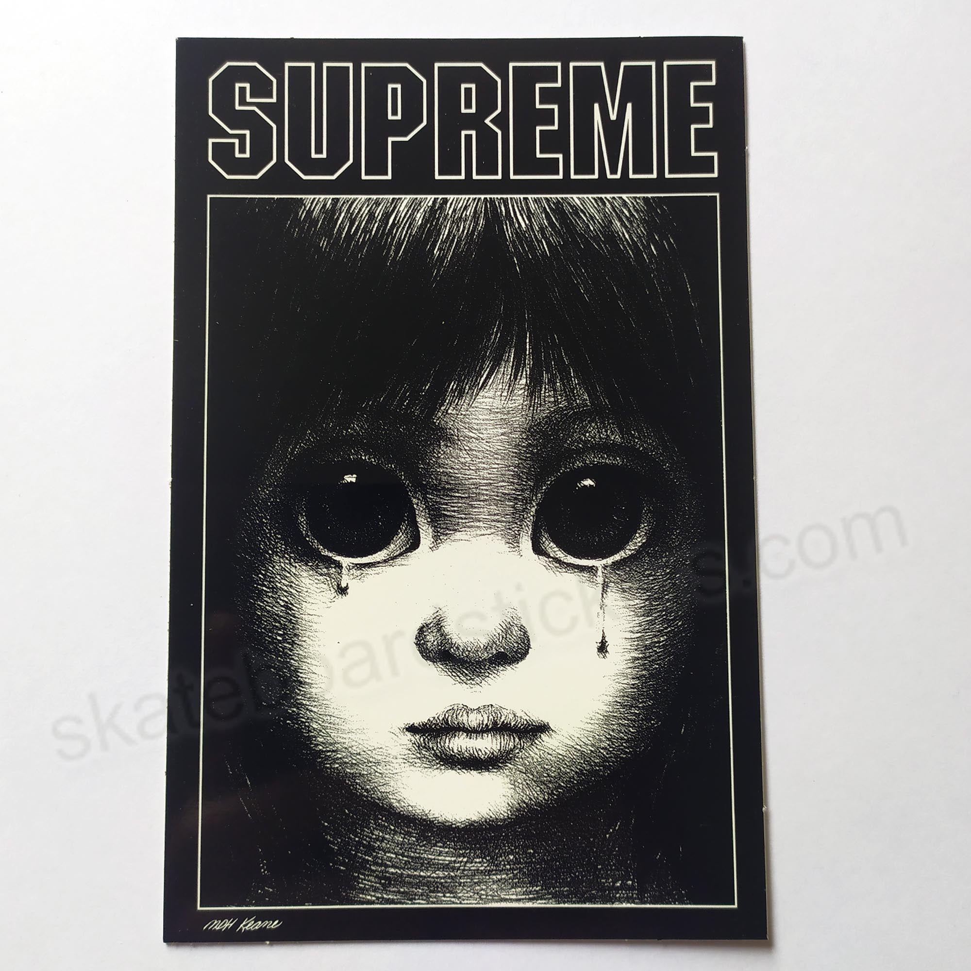 Supreme - Margaret Keane "Teardrop" Skateboard Sticker