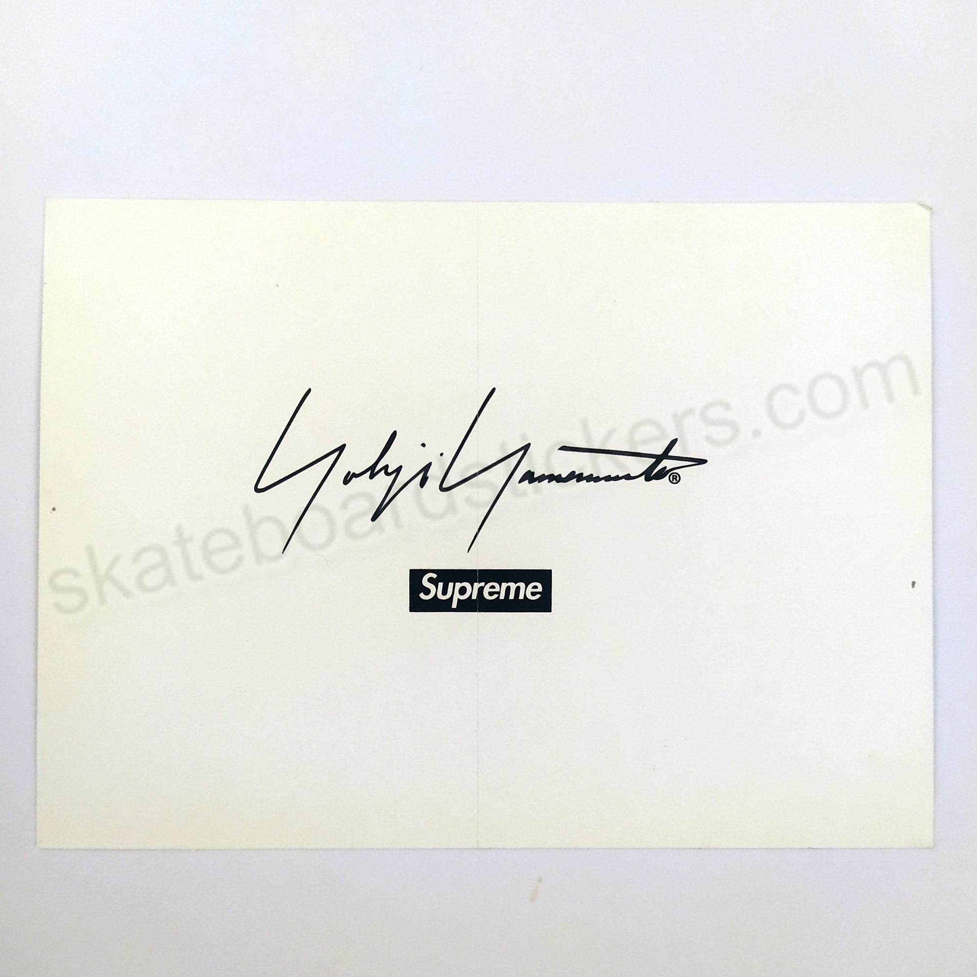 Supreme Yohji Yamamoto "Game Over" Skate Sticker