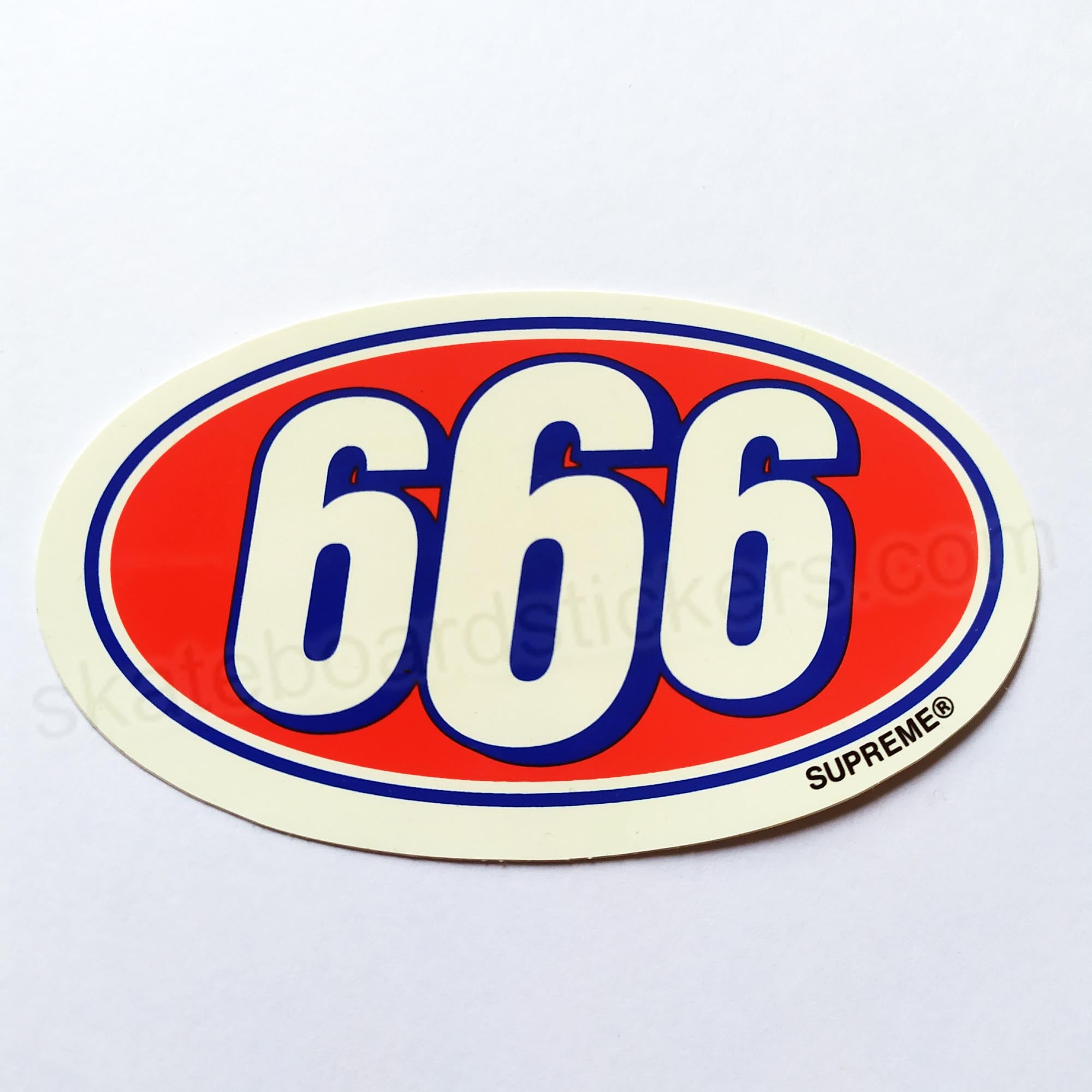 Supreme "666" Sticker