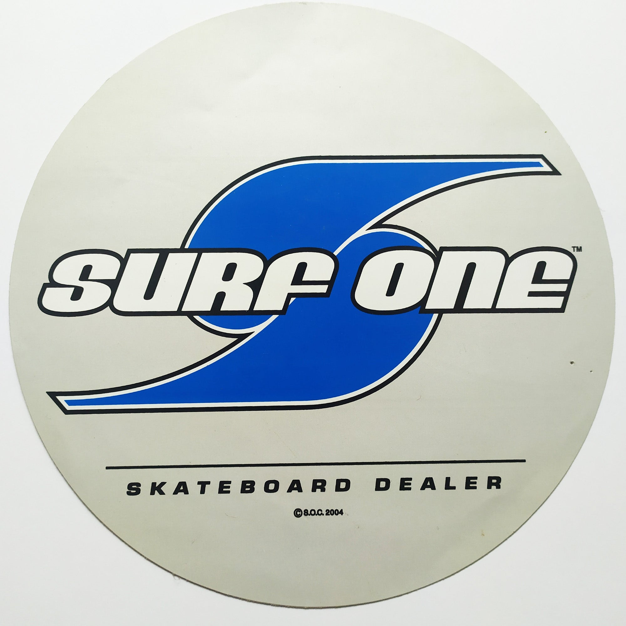 Surf One Dealer Window Sticker from 2004 - SkateboardStickers.com