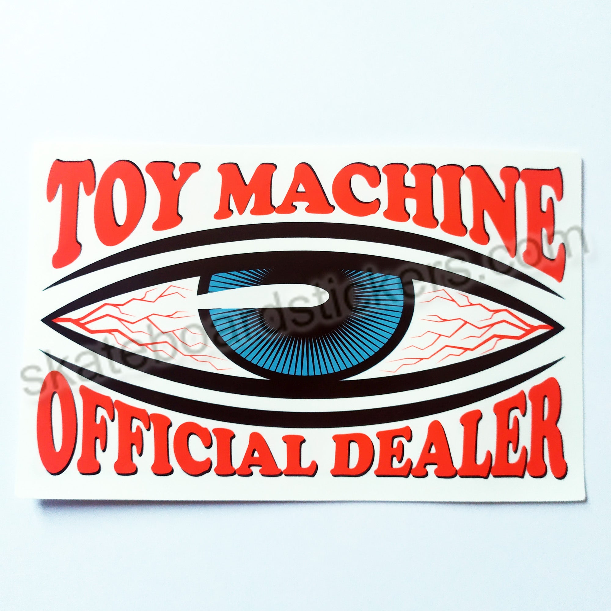 Toy Machine "Official Dealer" - Window / Skate Sticker 15.5 cm x 9.5 cm approx.