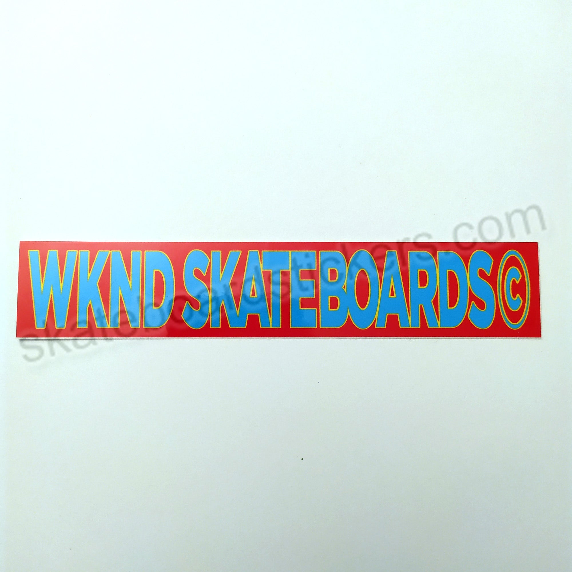 WKND Skateboards Sticker - 15 cm x 2.75 cm approx