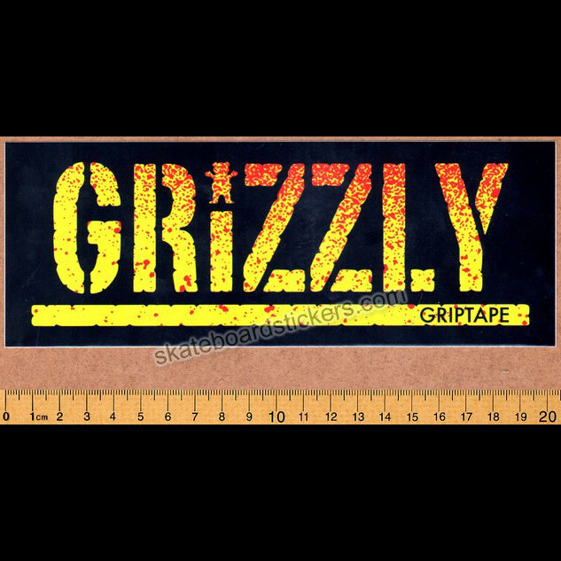 Grizzly Griptape XL Stamp Skateboard Sticker - SkateboardStickers.com